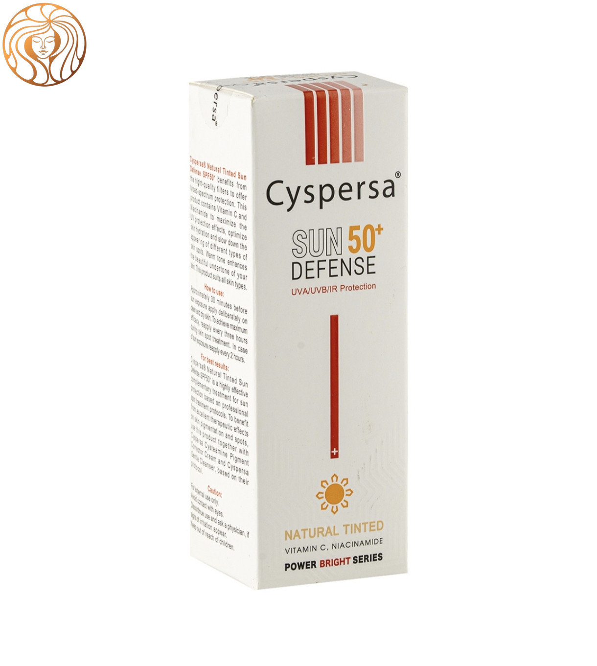کرم ضد آفتاب رنگی روشن کننده سیسپرسا با SPF50 حجم 50 میلی لیتر